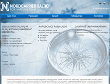 Tablet Screenshot of nordcarrier.lt